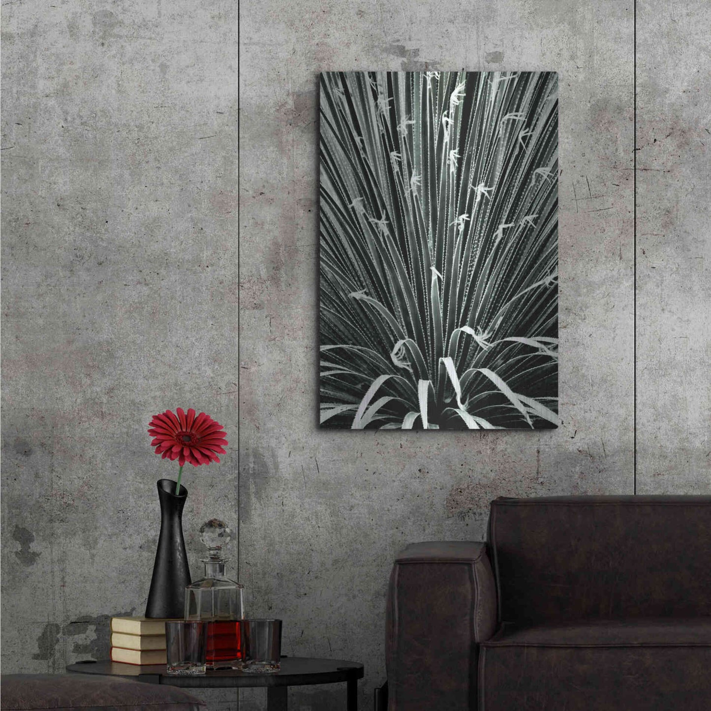 Luxe Metal Art 'Leaf V' by Incado, Metal Wall Art,24x36