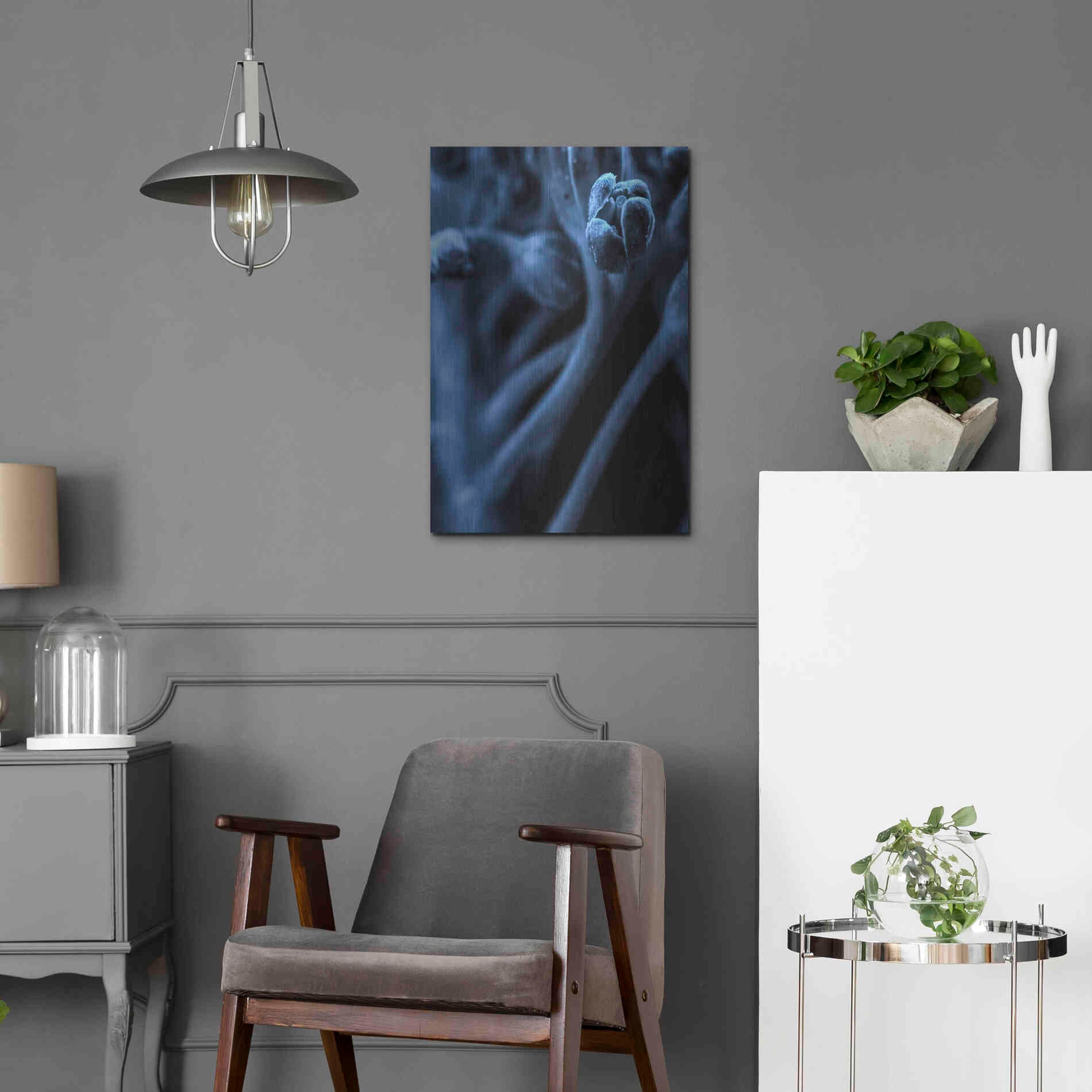 Luxe Metal Art 'Leaf VIII' by Incado, Metal Wall Art,16x24