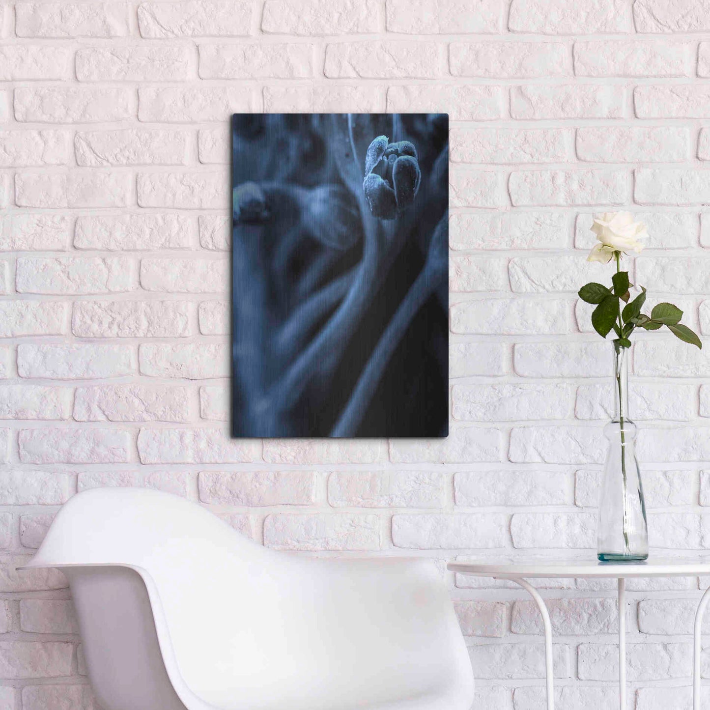 Luxe Metal Art 'Leaf VIII' by Incado, Metal Wall Art,16x24