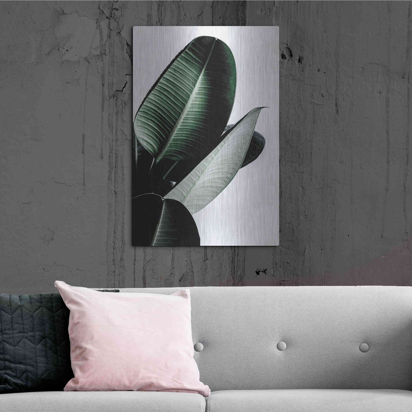 Luxe Metal Art 'Leaves' by Incado, Metal Wall Art,24x36