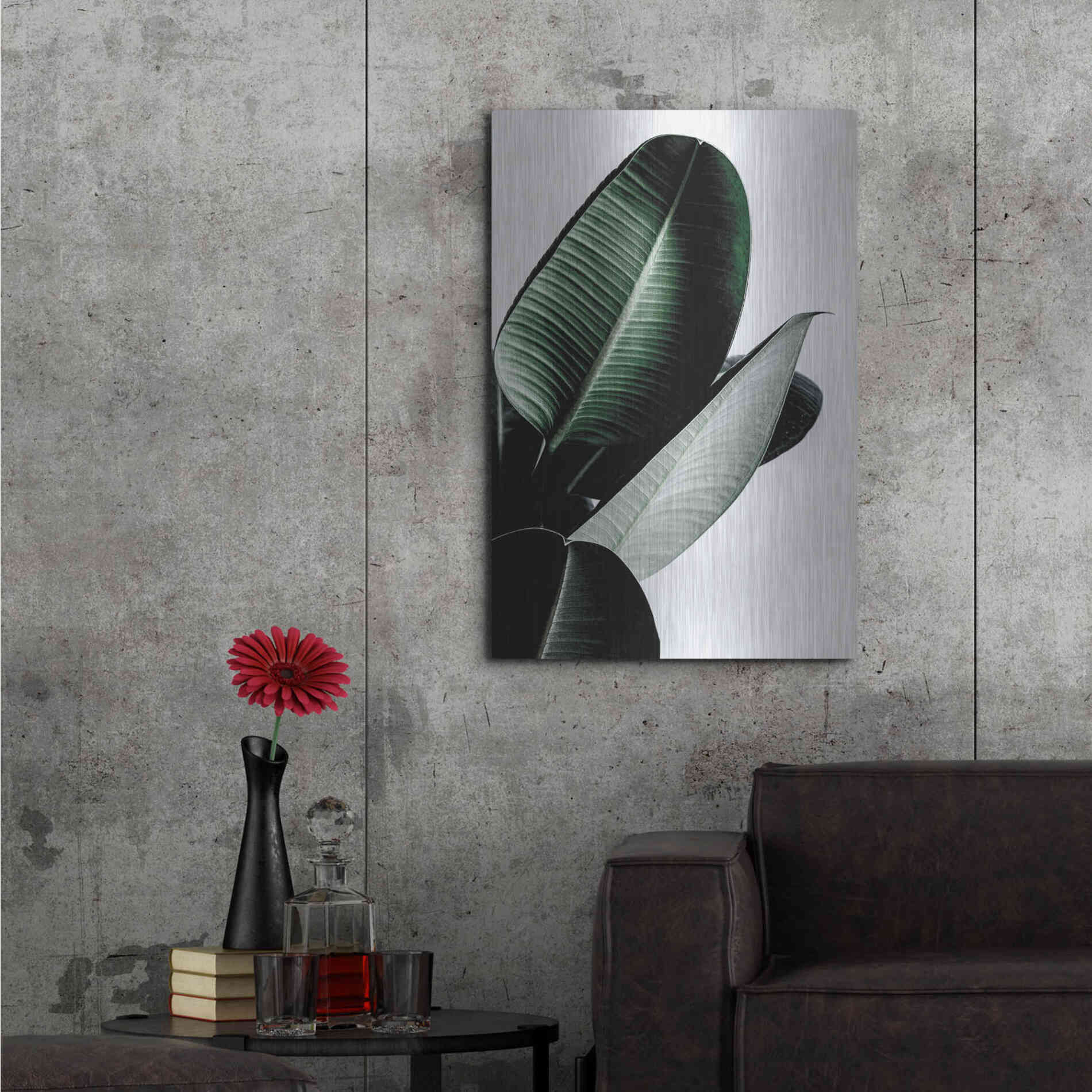 Luxe Metal Art 'Leaves' by Incado, Metal Wall Art,24x36