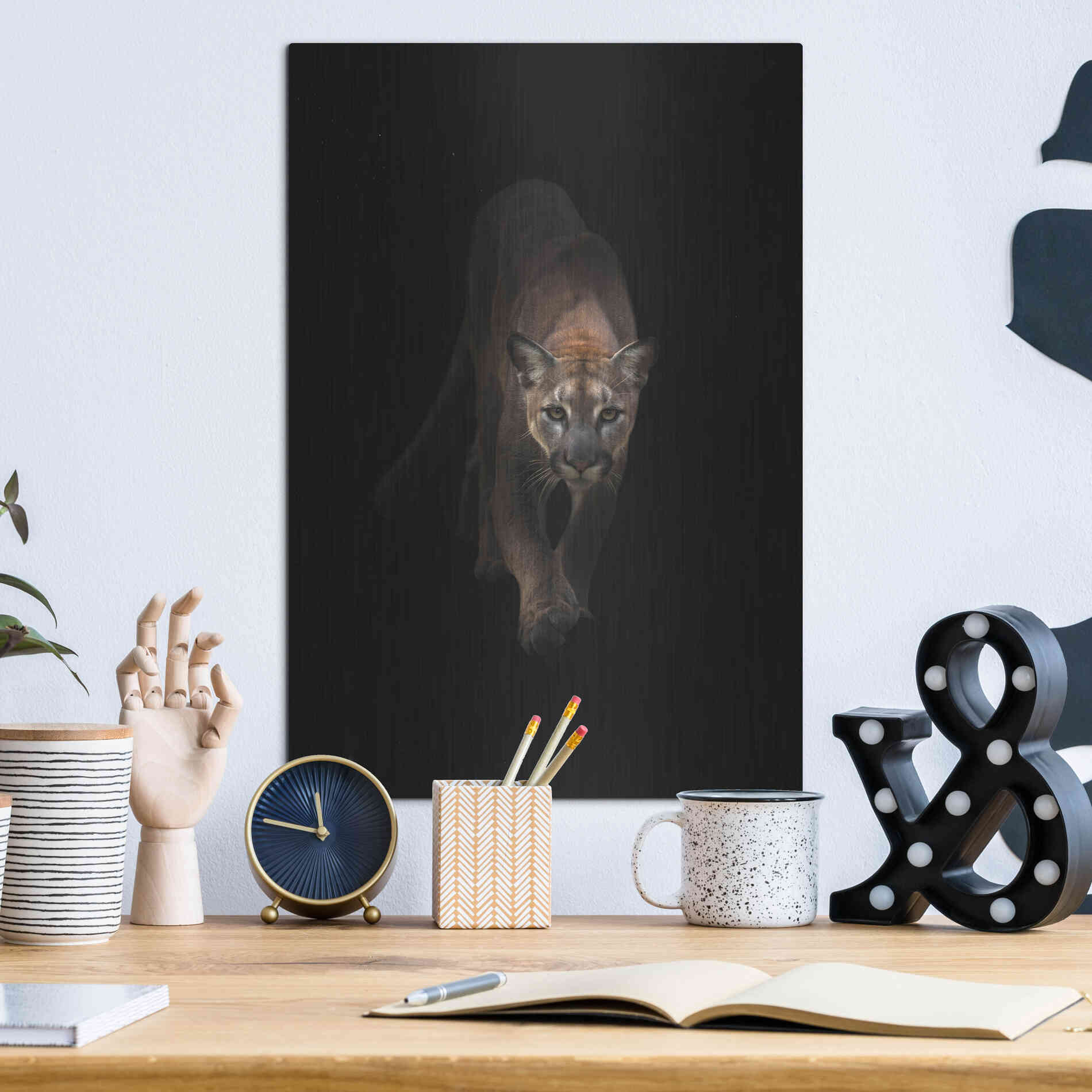 Luxe Metal Art 'Lion' by Incado, Metal Wall Art,12x16