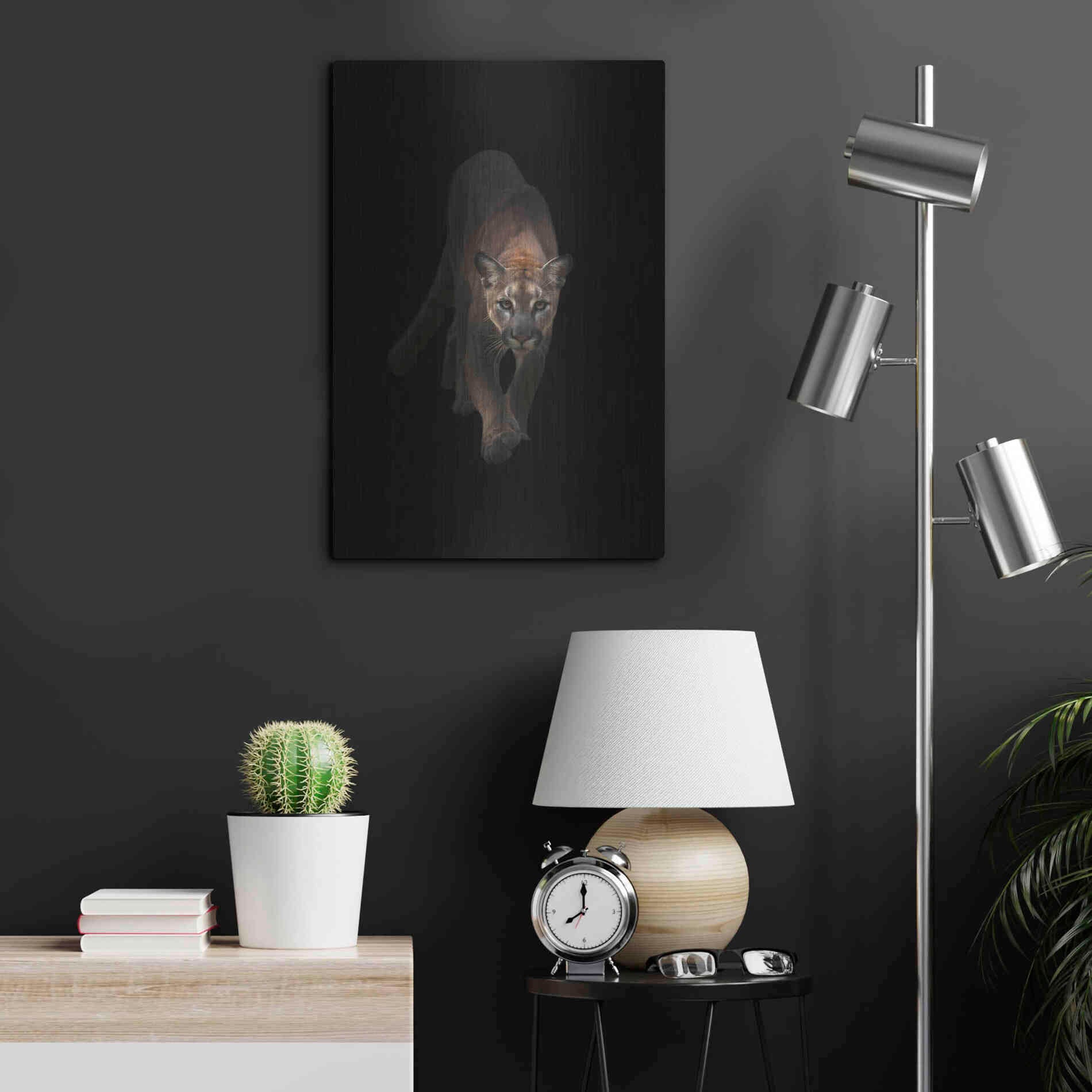 Luxe Metal Art 'Lion' by Incado, Metal Wall Art,16x24