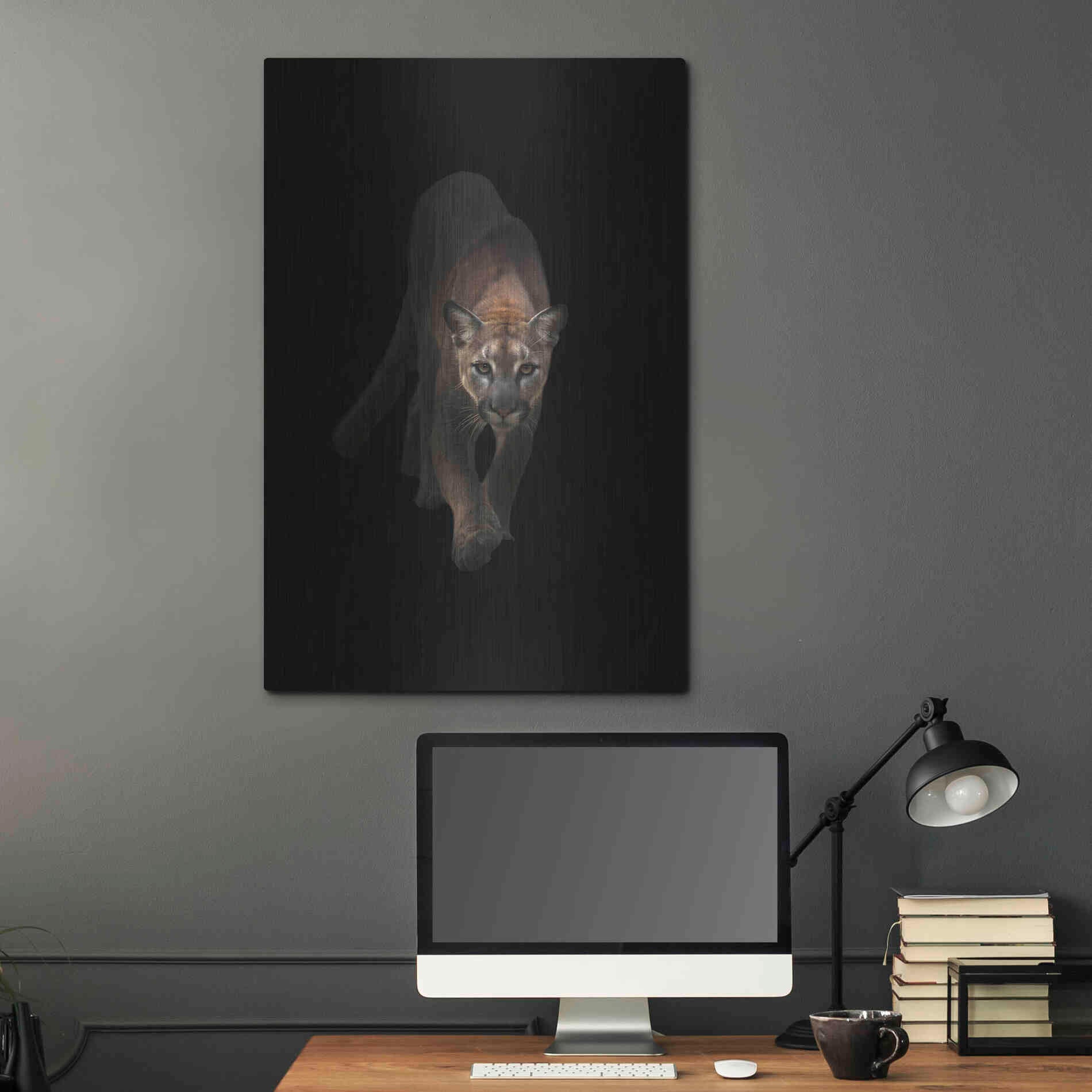 Luxe Metal Art 'Lion' by Incado, Metal Wall Art,24x36