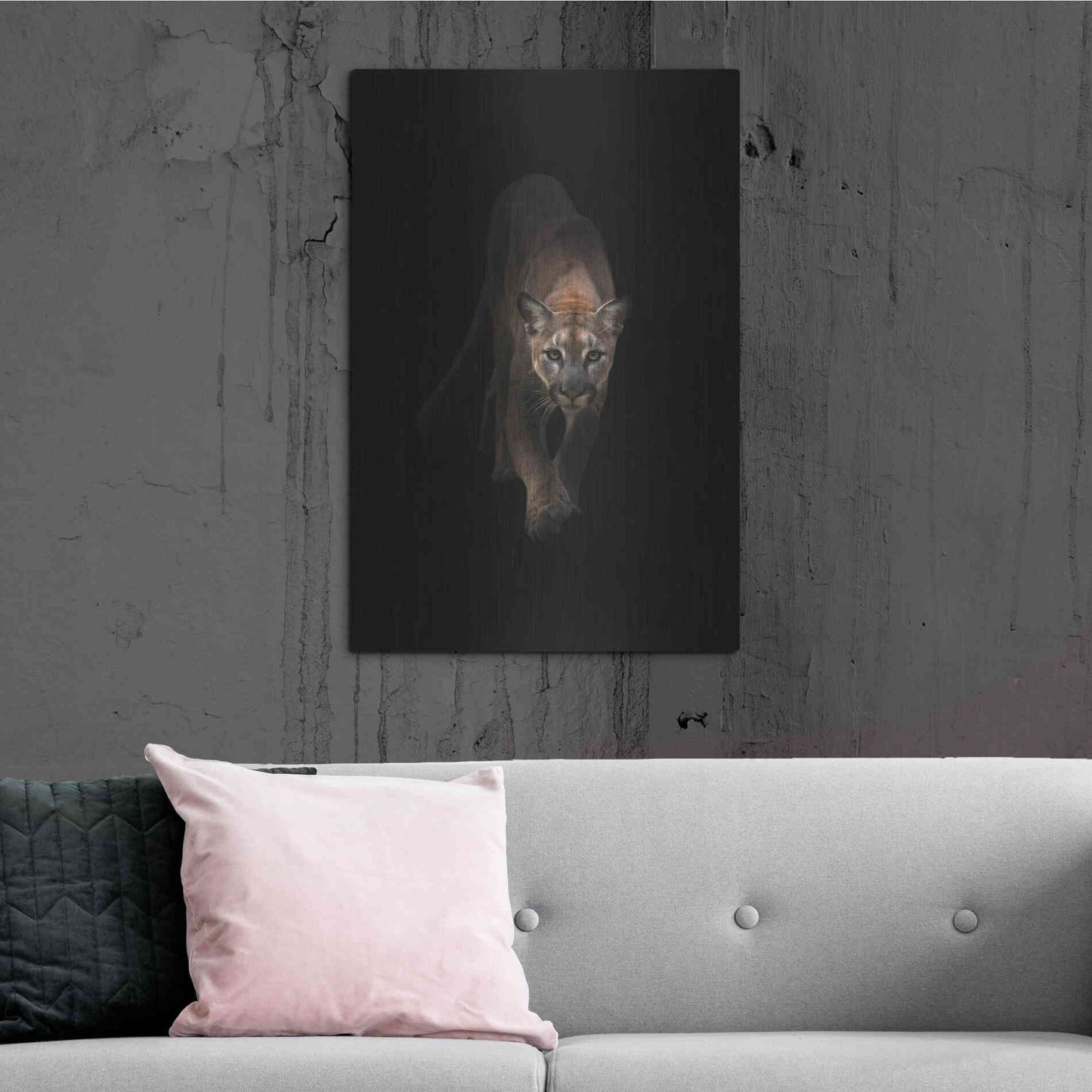 Luxe Metal Art 'Lion' by Incado, Metal Wall Art,24x36