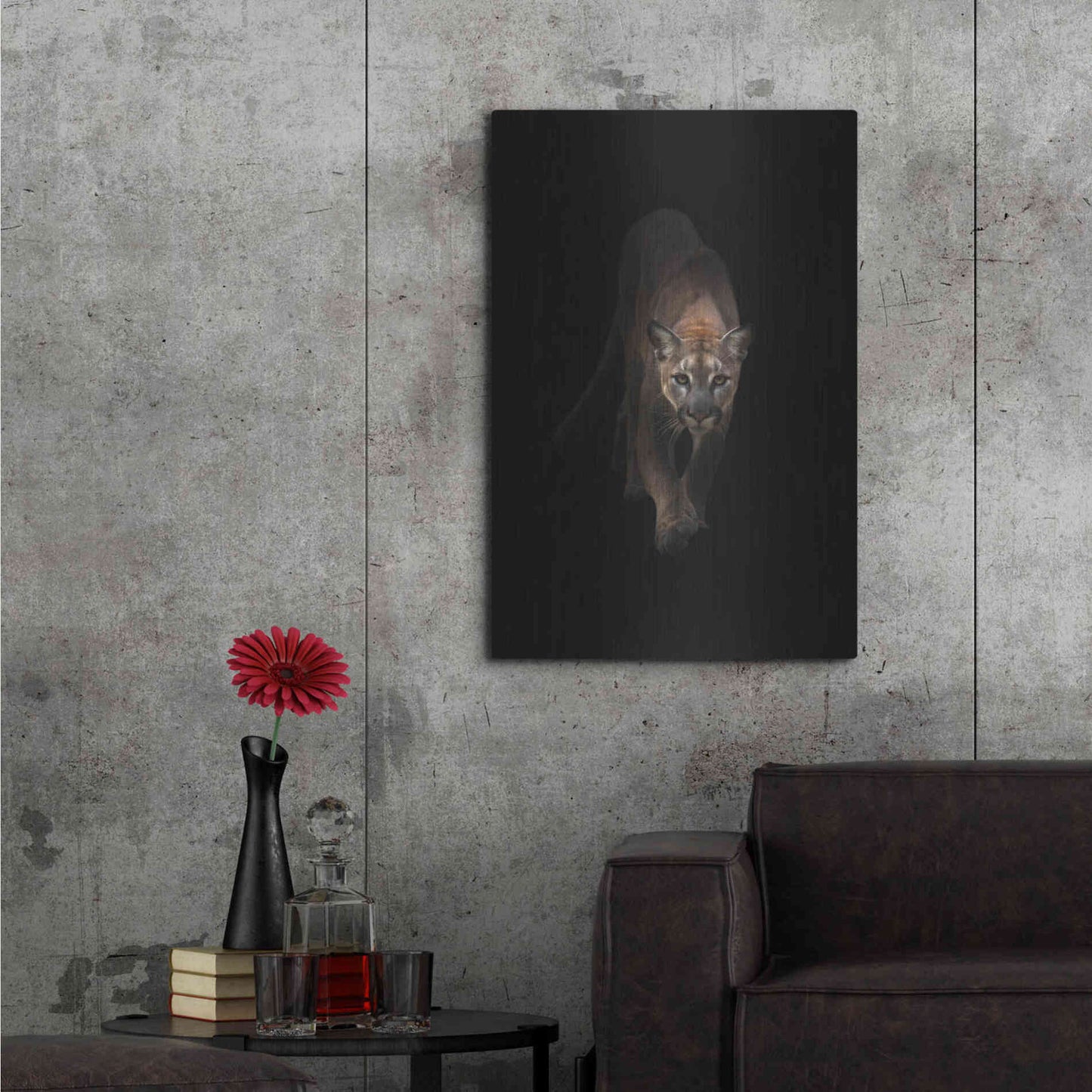 Luxe Metal Art 'Lion' by Incado, Metal Wall Art,24x36