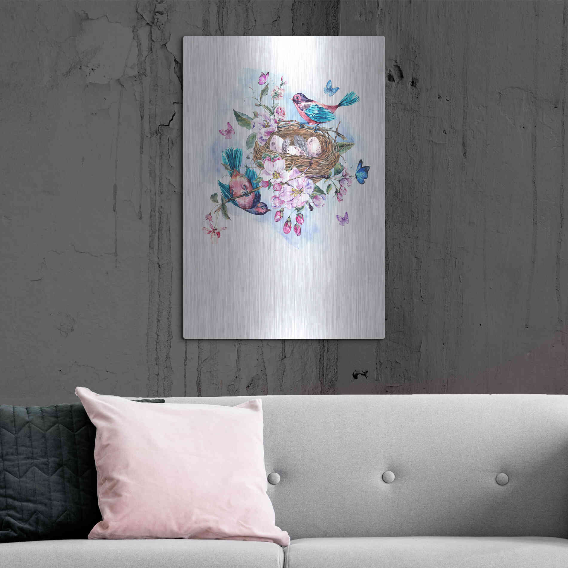 Luxe Metal Art 'New Beginning' by Incado, Metal Wall Art,24x36