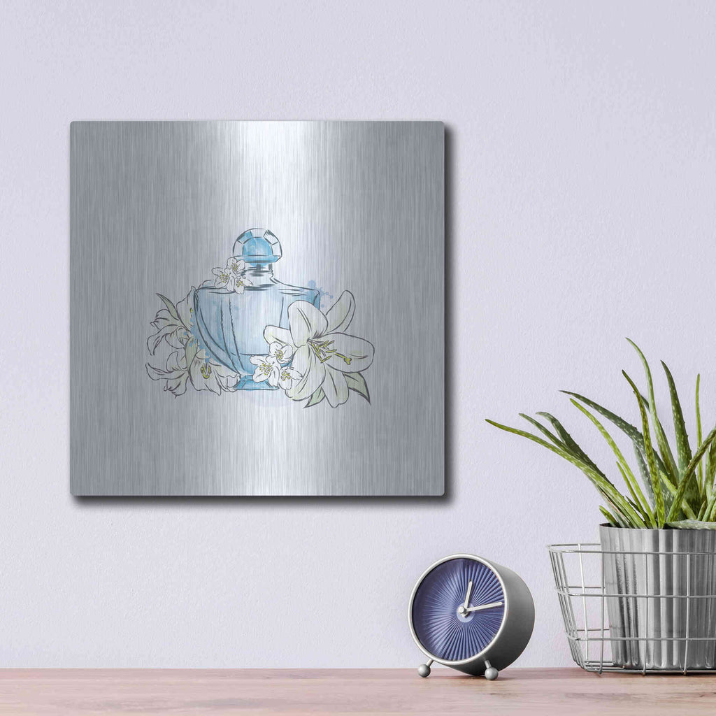 Luxe Metal Art 'Perfume II' by Incado, Metal Wall Art,12x12