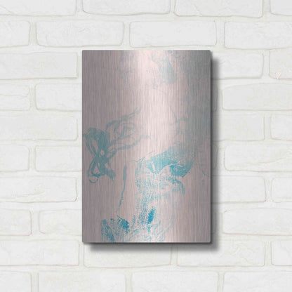 Luxe Metal Art 'Pink Blues' by Incado, Metal Wall Art,12x16