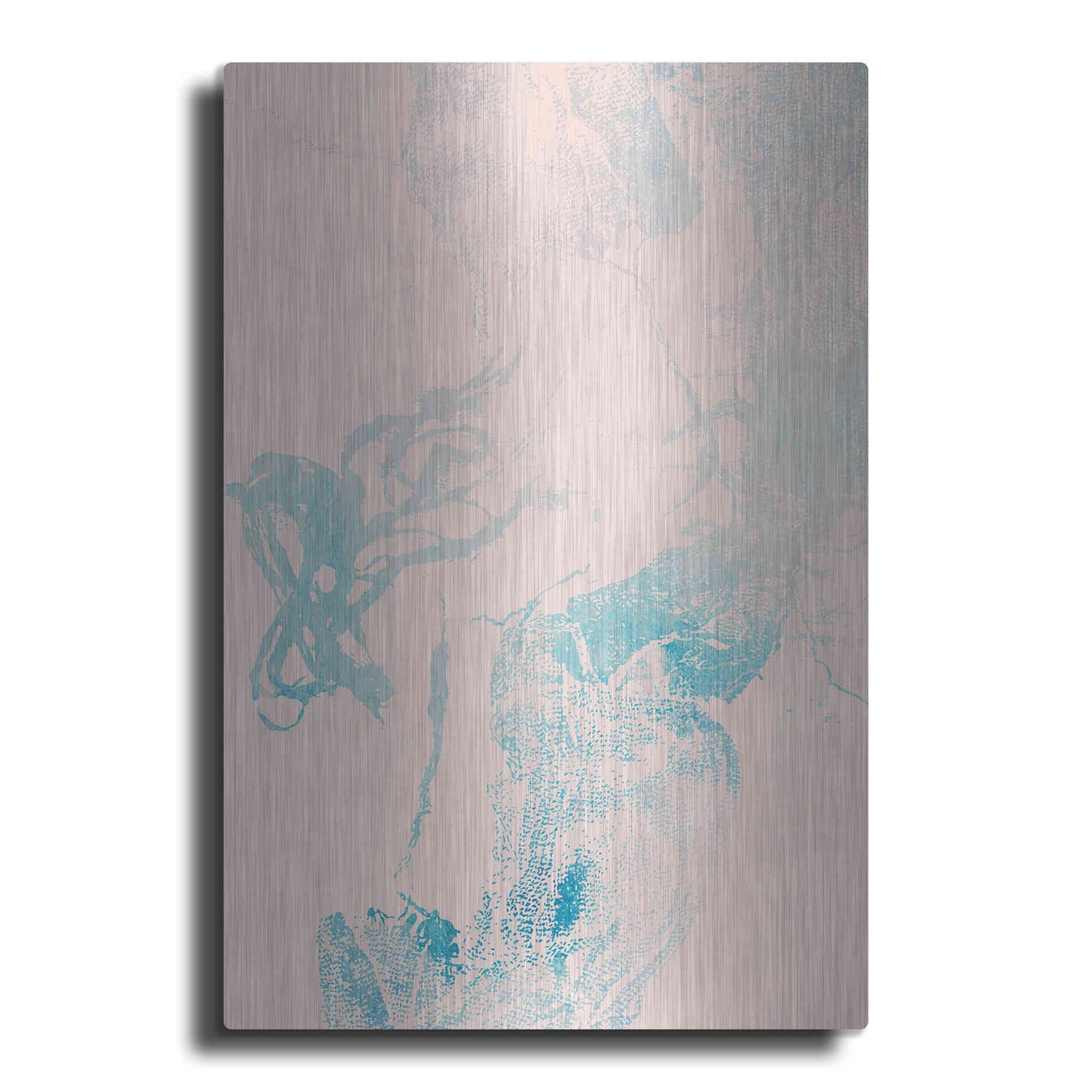 Luxe Metal Art 'Pink Blues' by Incado, Metal Wall Art