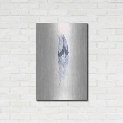 Luxe Metal Art 'Pink Feather' by Incado, Metal Wall Art,24x36