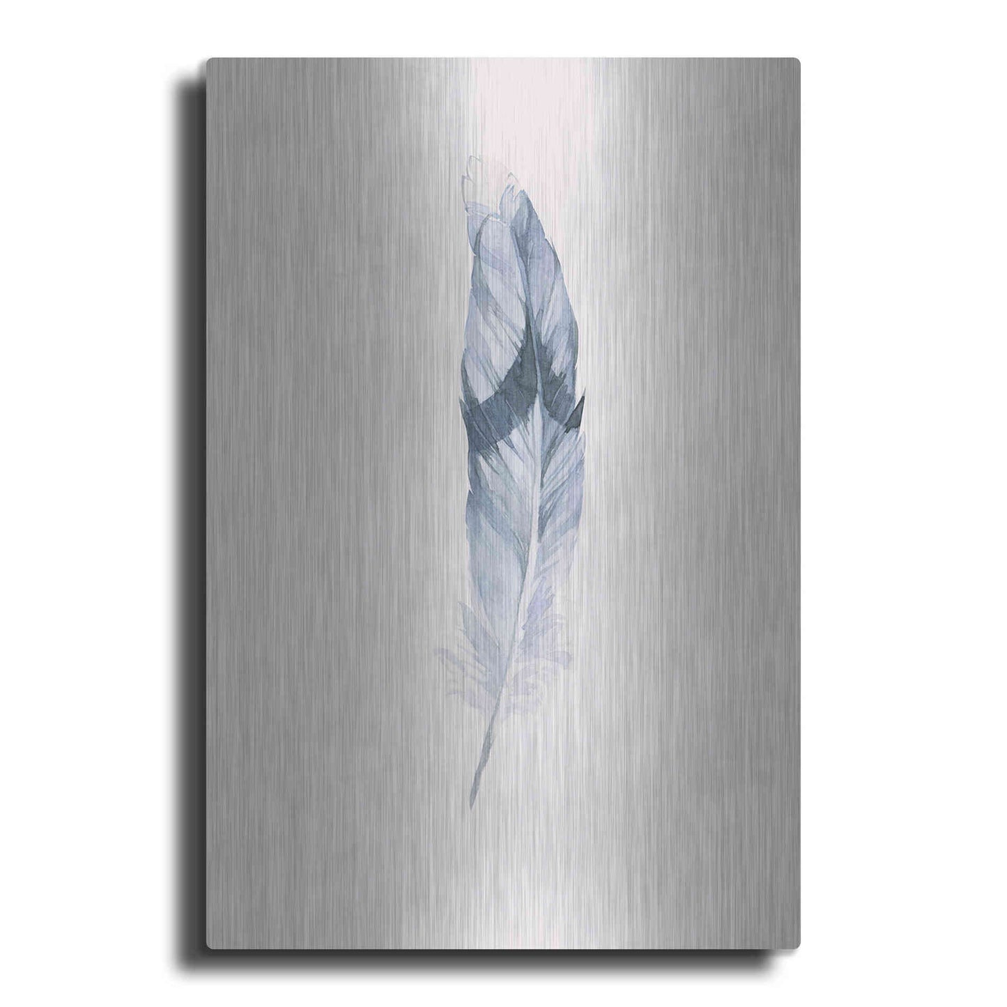 Luxe Metal Art 'Pink Feather' by Incado, Metal Wall Art