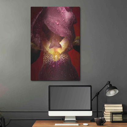 Luxe Metal Art 'Red Flower' by Incado, Metal Wall Art,24x36