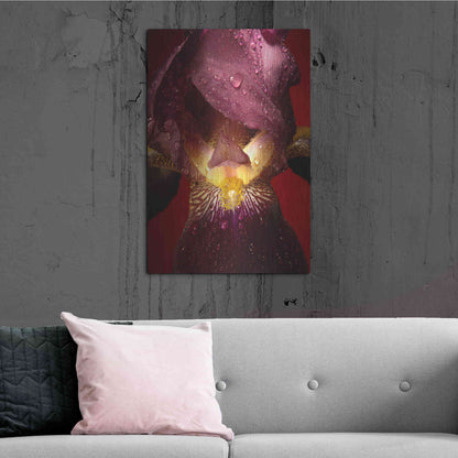 Luxe Metal Art 'Red Flower' by Incado, Metal Wall Art,24x36