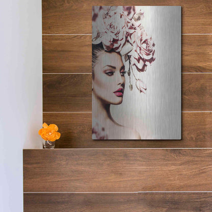 Luxe Metal Art 'Rose' by Incado, Metal Wall Art,12x16