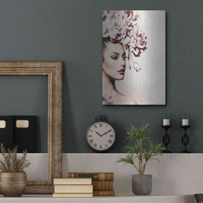 Luxe Metal Art 'Rose' by Incado, Metal Wall Art,12x16