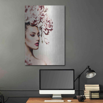 Luxe Metal Art 'Rose' by Incado, Metal Wall Art,24x36