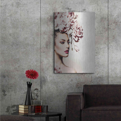 Luxe Metal Art 'Rose' by Incado, Metal Wall Art,24x36