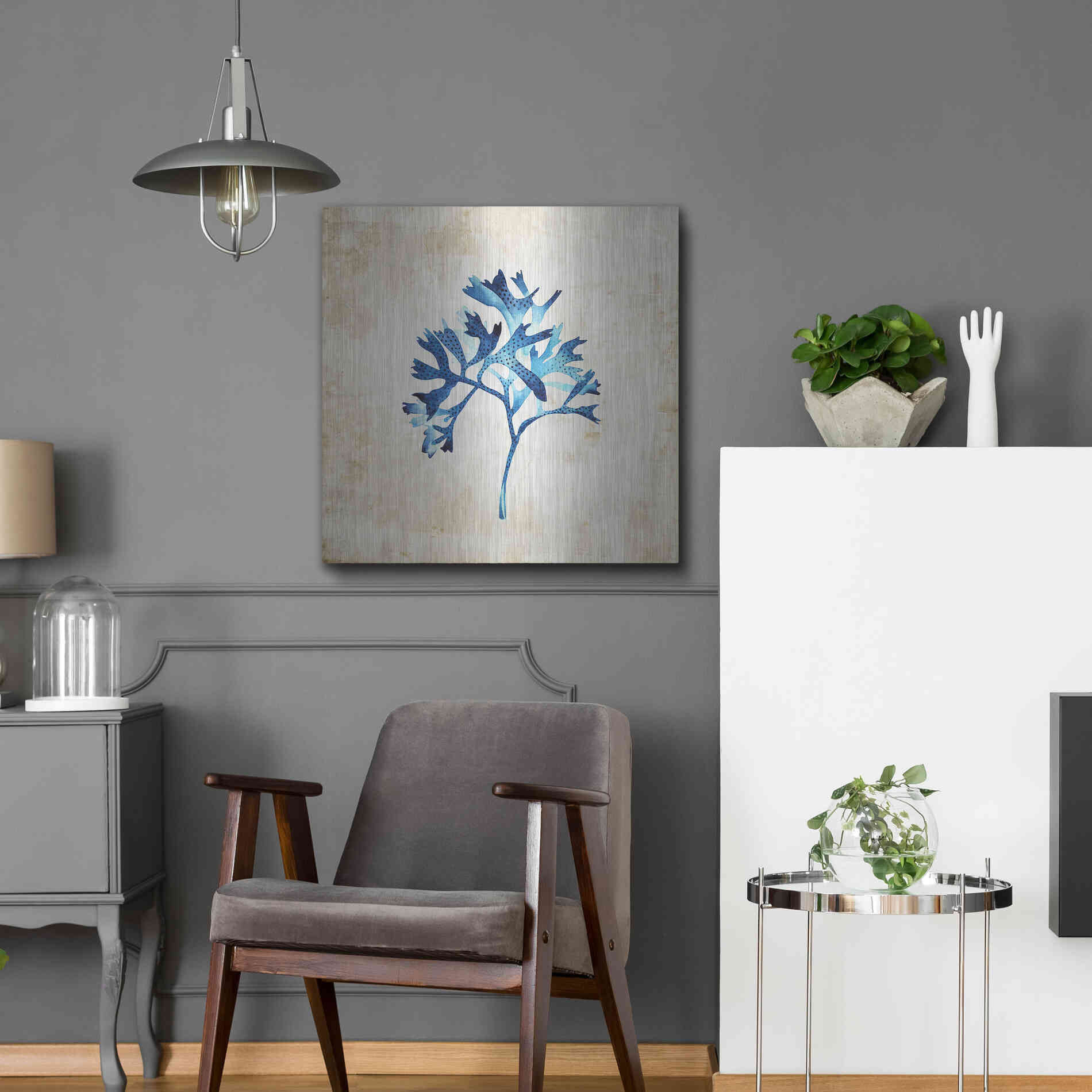 Luxe Metal Art 'Sea Life I' by Incado, Metal Wall Art,24x24