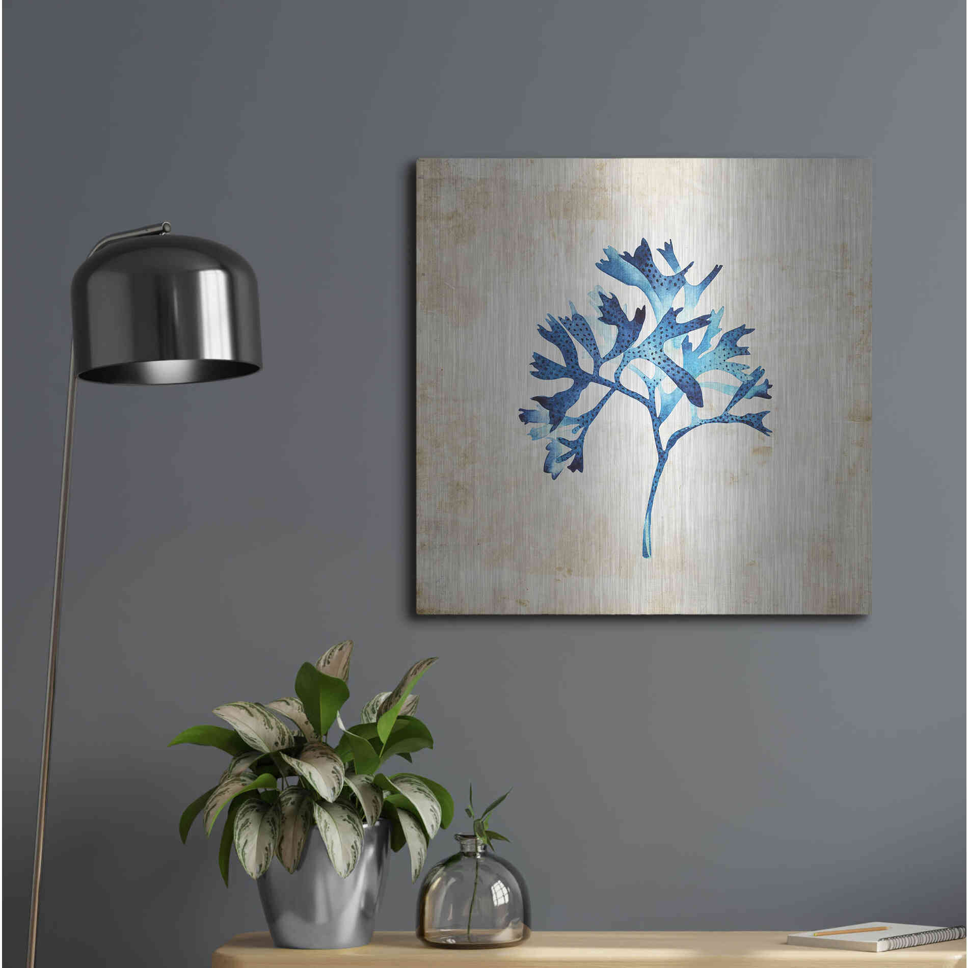 Luxe Metal Art 'Sea Life I' by Incado, Metal Wall Art,24x24