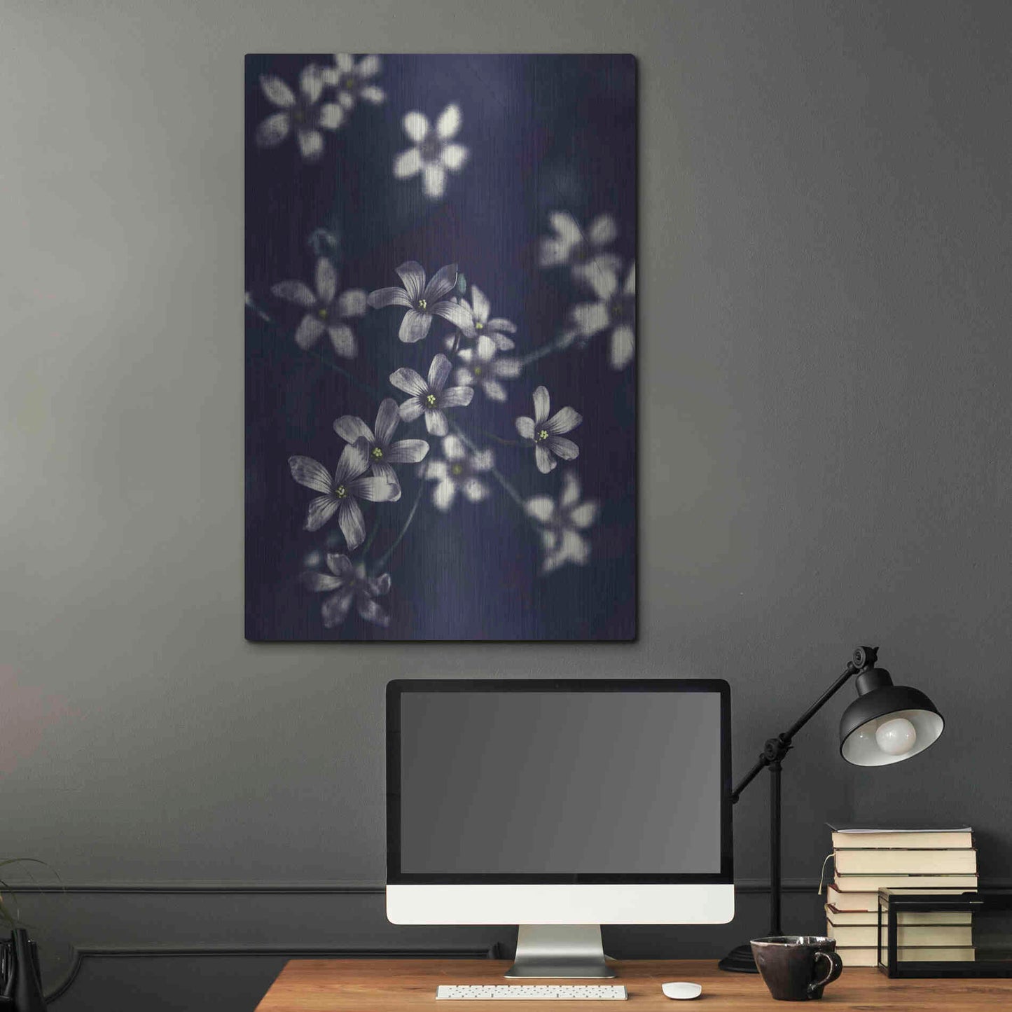 Luxe Metal Art 'Small Flowers' by Incado, Metal Wall Art,24x36