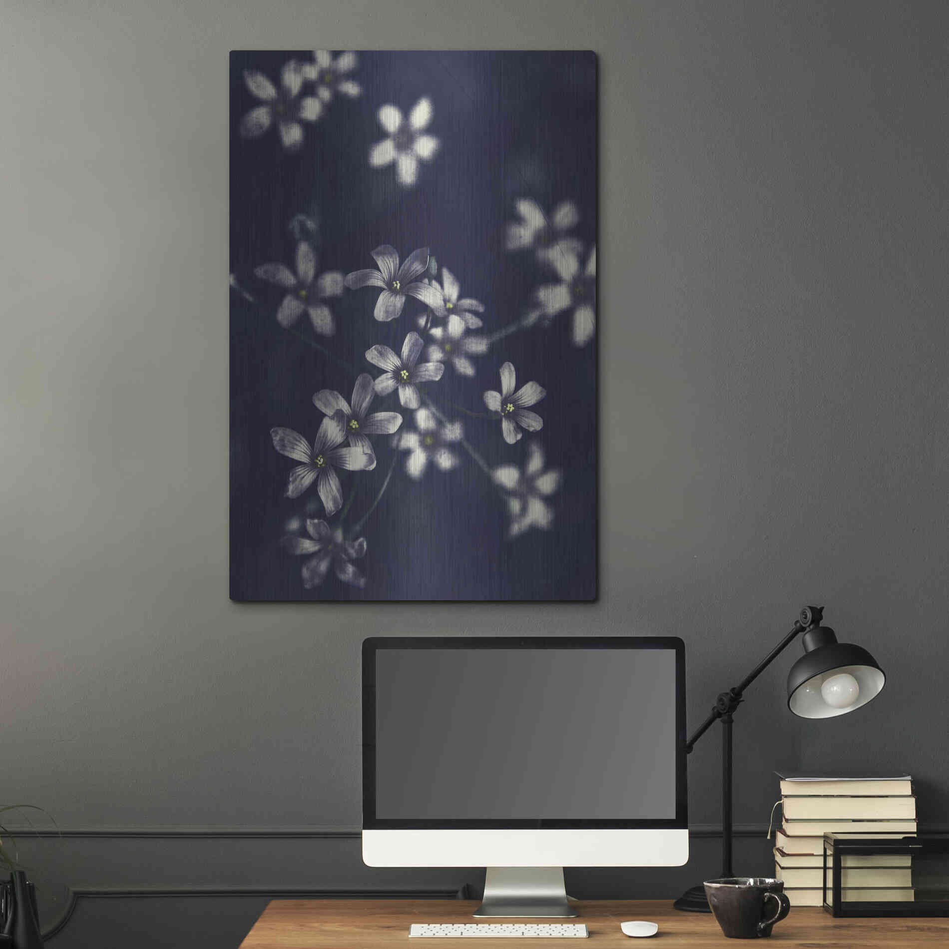 Luxe Metal Art 'Small Flowers' by Incado, Metal Wall Art,24x36