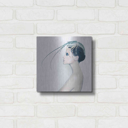 Luxe Metal Art 'The Lady and the Hummer' by Incado, Metal Wall Art,12x12