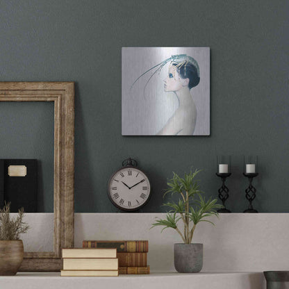 Luxe Metal Art 'The Lady and the Hummer' by Incado, Metal Wall Art,12x12
