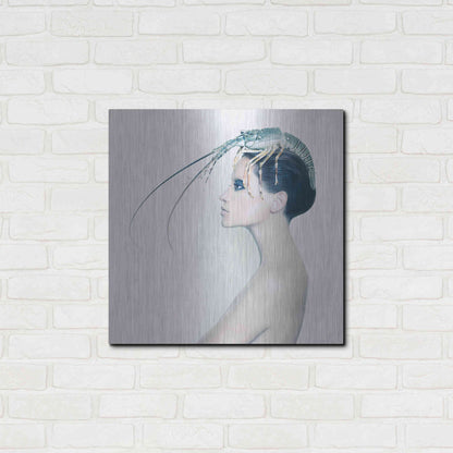 Luxe Metal Art 'The Lady and the Hummer' by Incado, Metal Wall Art,24x24