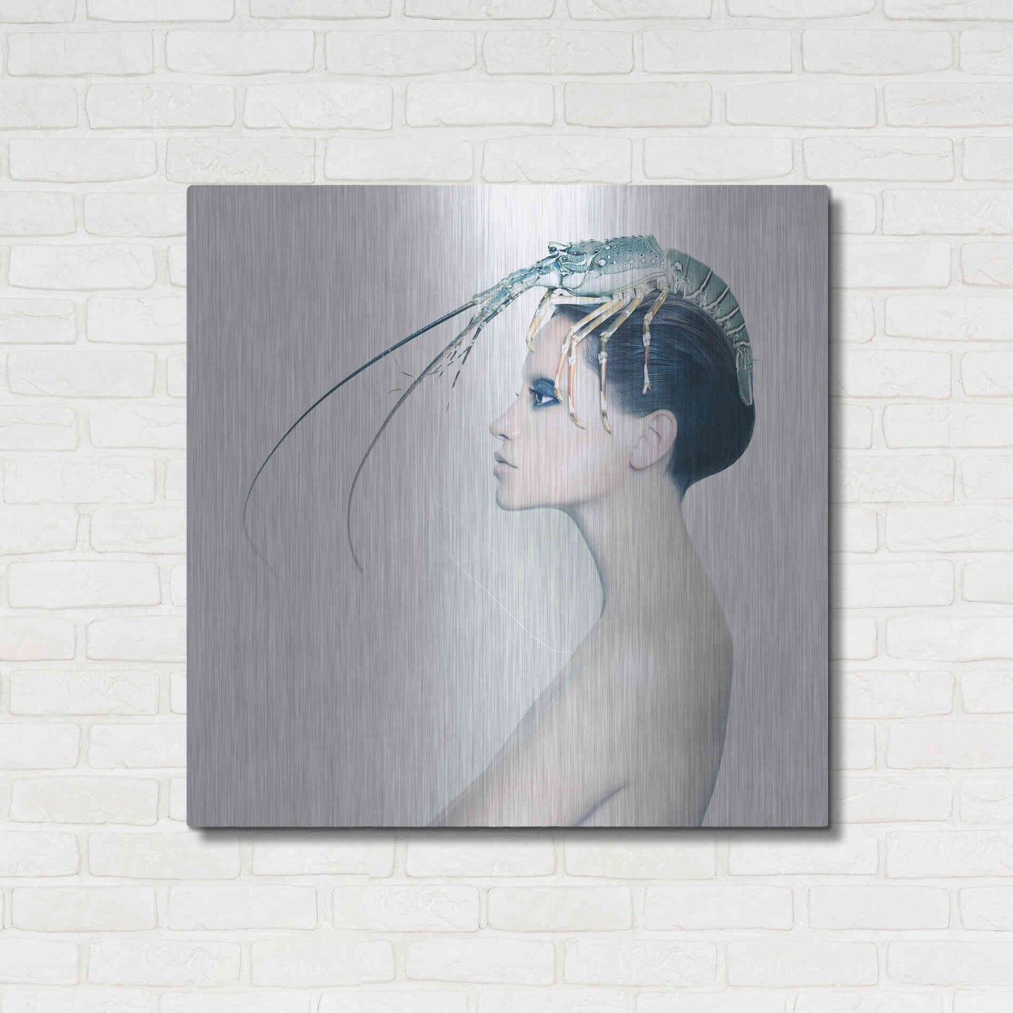 Luxe Metal Art 'The Lady and the Hummer' by Incado, Metal Wall Art,36x36