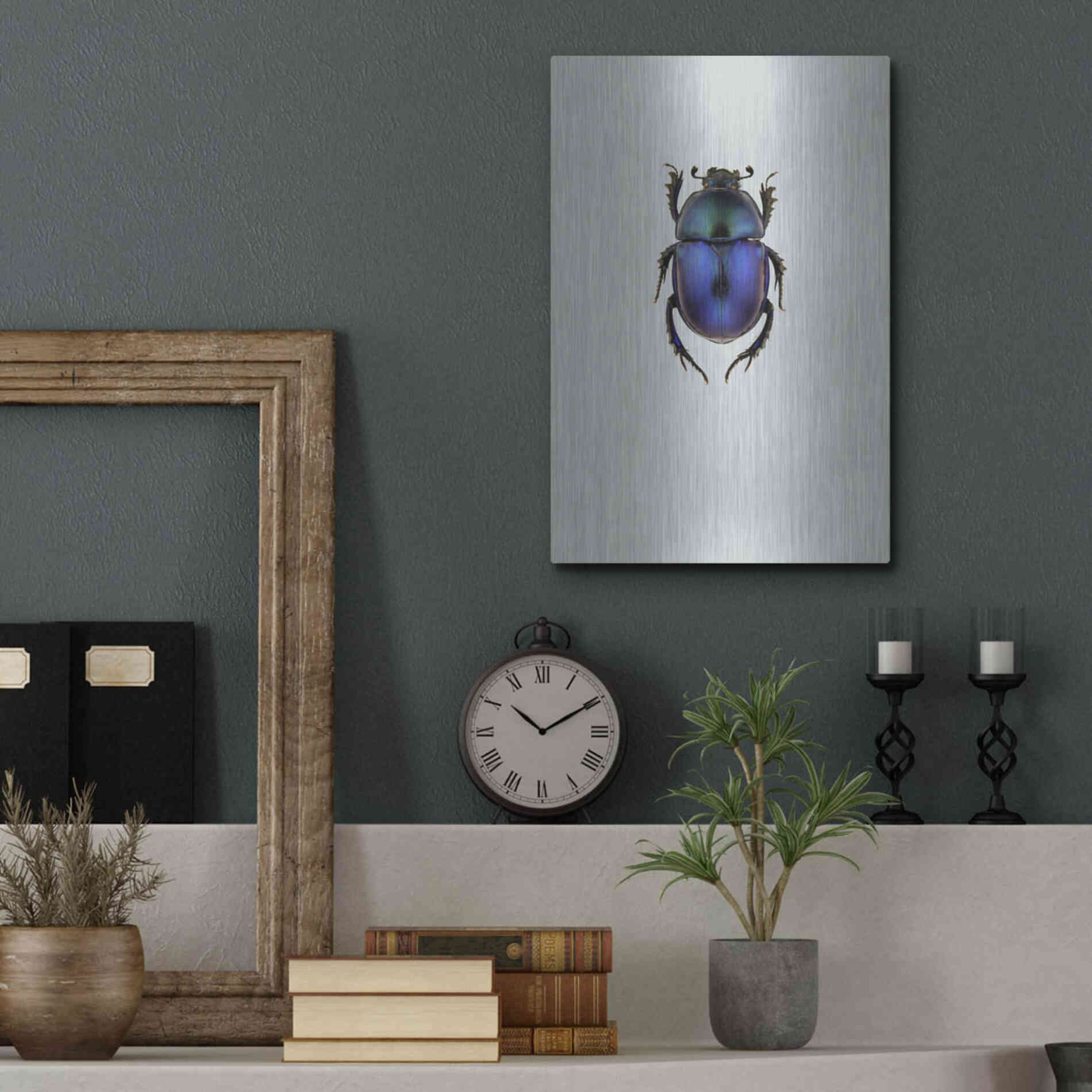 Luxe Metal Art 'Trypocopris Vernalis' by Incado, Metal Wall Art,12x16