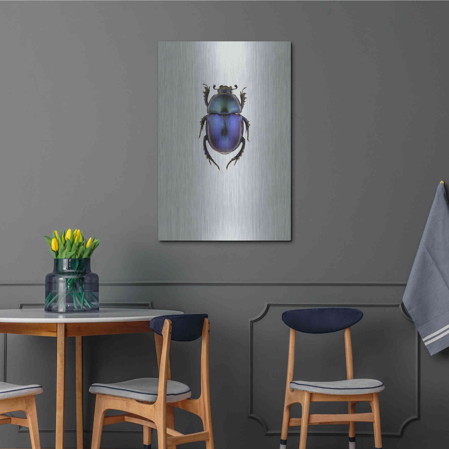 Luxe Metal Art 'Trypocopris Vernalis' by Incado, Metal Wall Art,24x36