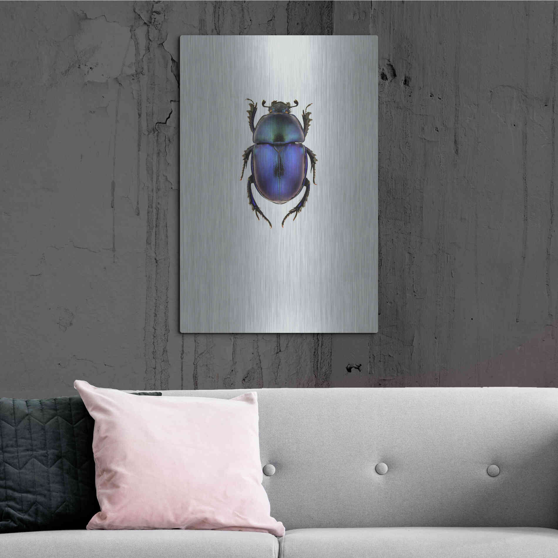 Luxe Metal Art 'Trypocopris Vernalis' by Incado, Metal Wall Art,24x36