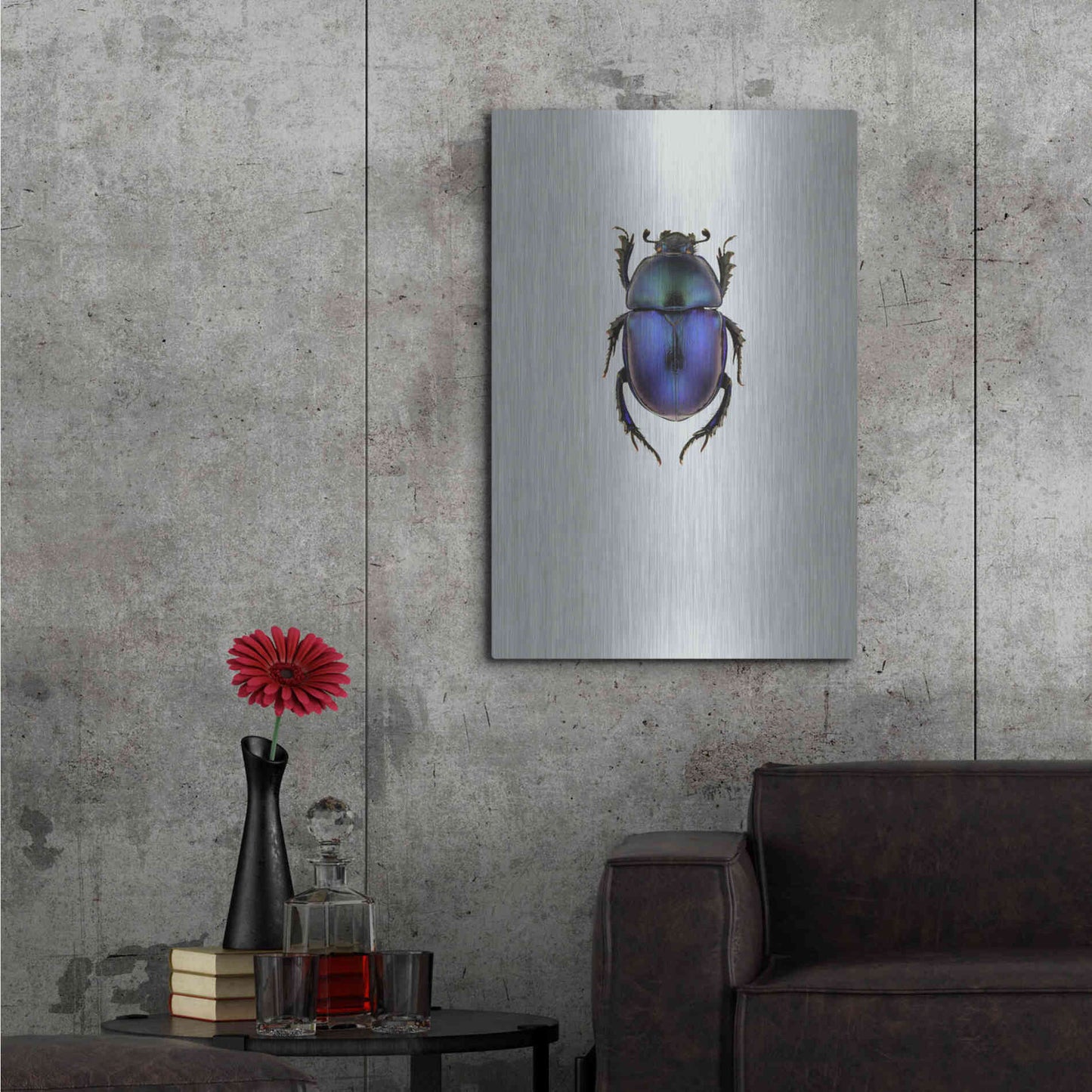 Luxe Metal Art 'Trypocopris Vernalis' by Incado, Metal Wall Art,24x36