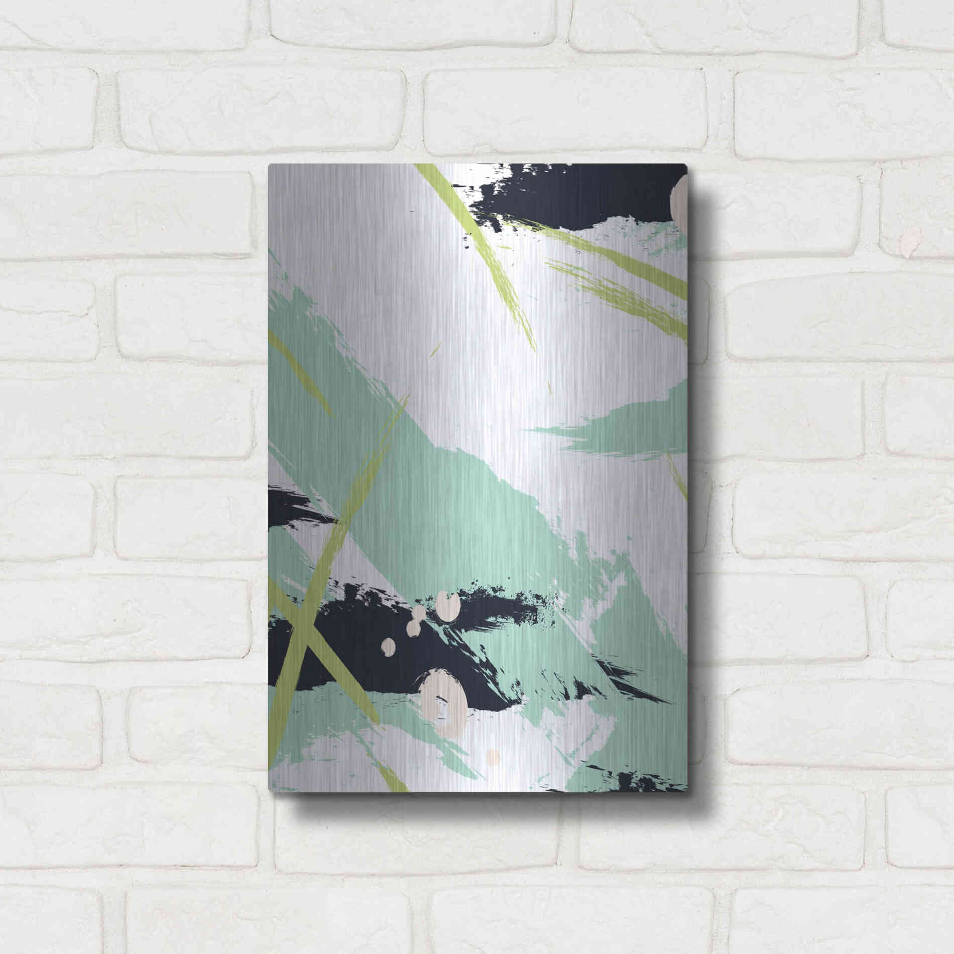 Luxe Metal Art 'Turquoise' by Incado, Metal Wall Art,12x16