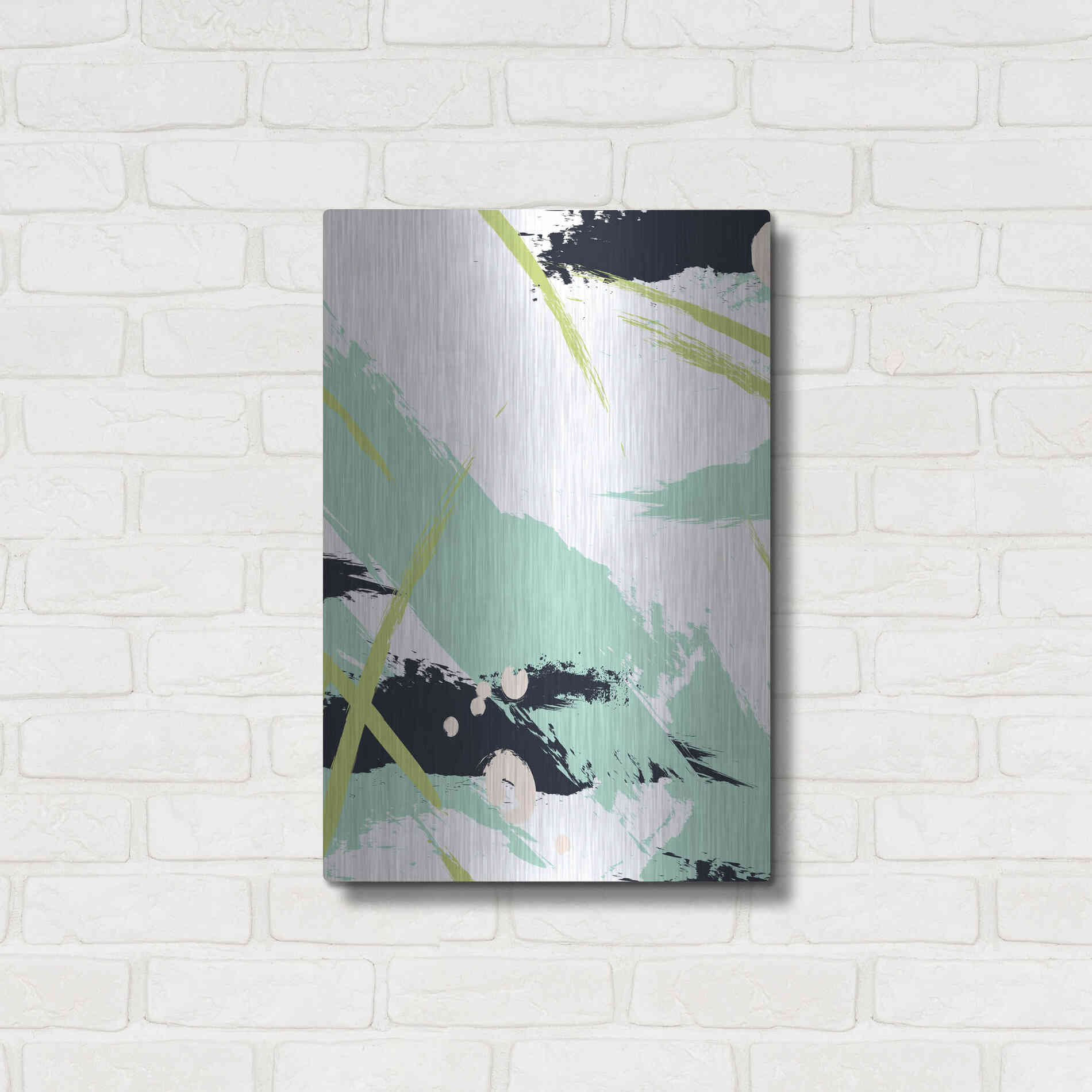 Luxe Metal Art 'Turquoise' by Incado, Metal Wall Art,16x24