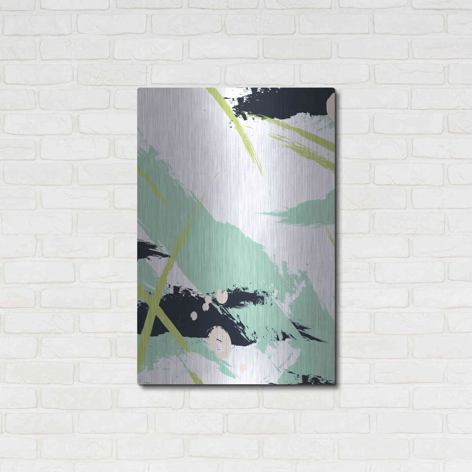 Luxe Metal Art 'Turquoise' by Incado, Metal Wall Art,24x36
