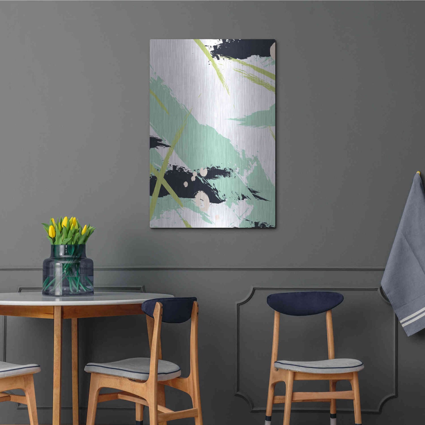Luxe Metal Art 'Turquoise' by Incado, Metal Wall Art,24x36
