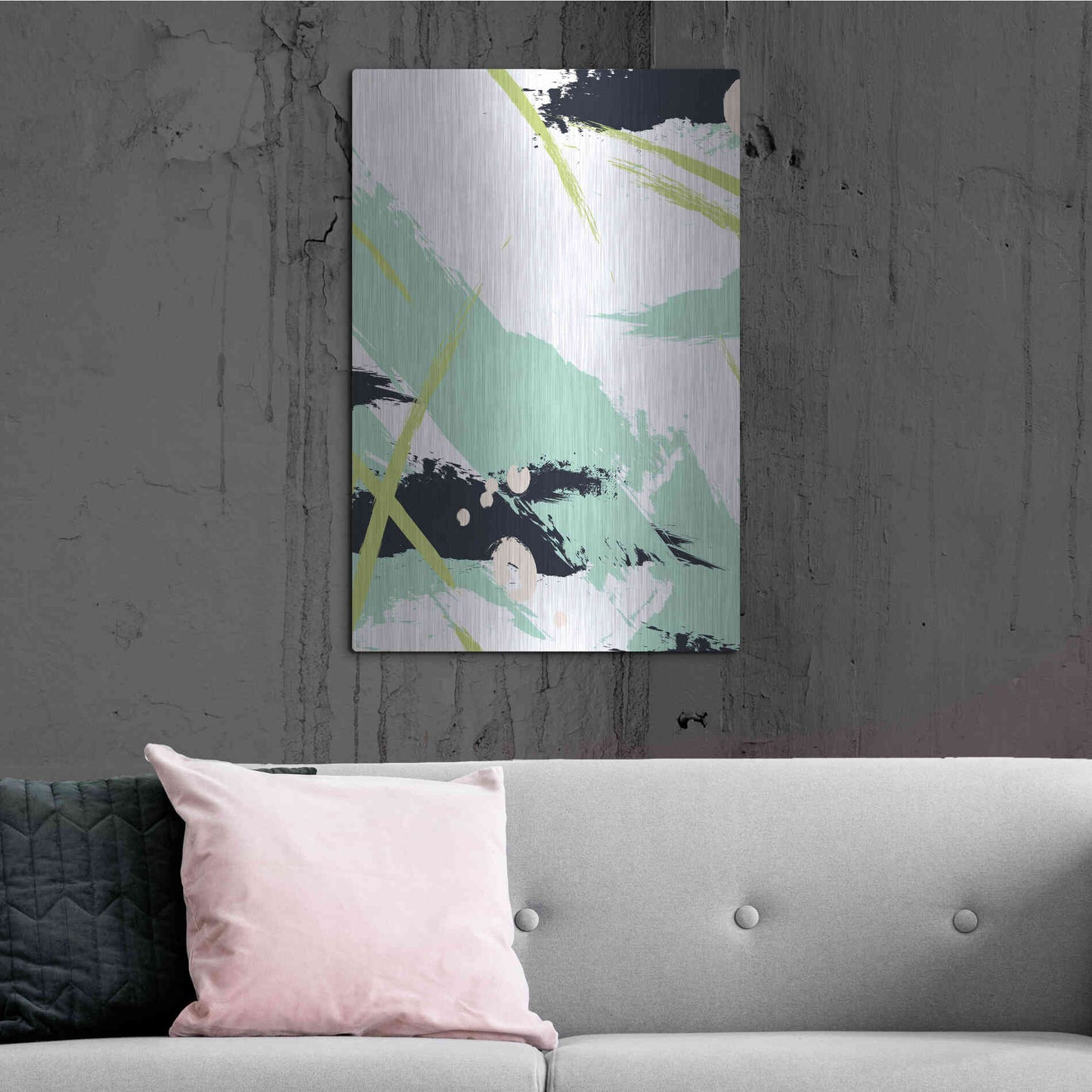 Luxe Metal Art 'Turquoise' by Incado, Metal Wall Art,24x36