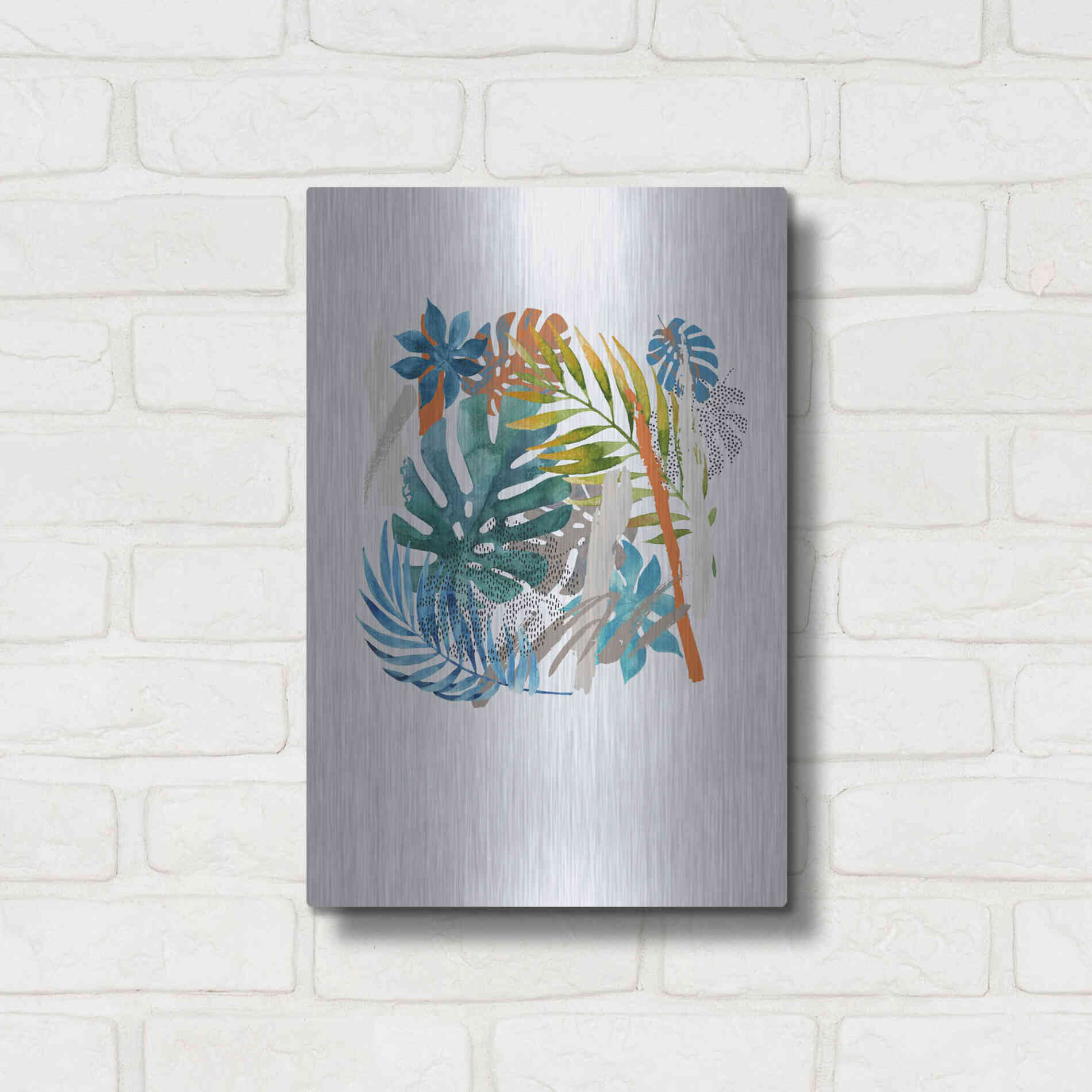 Luxe Metal Art 'Vibes I' by Incado, Metal Wall Art,12x16