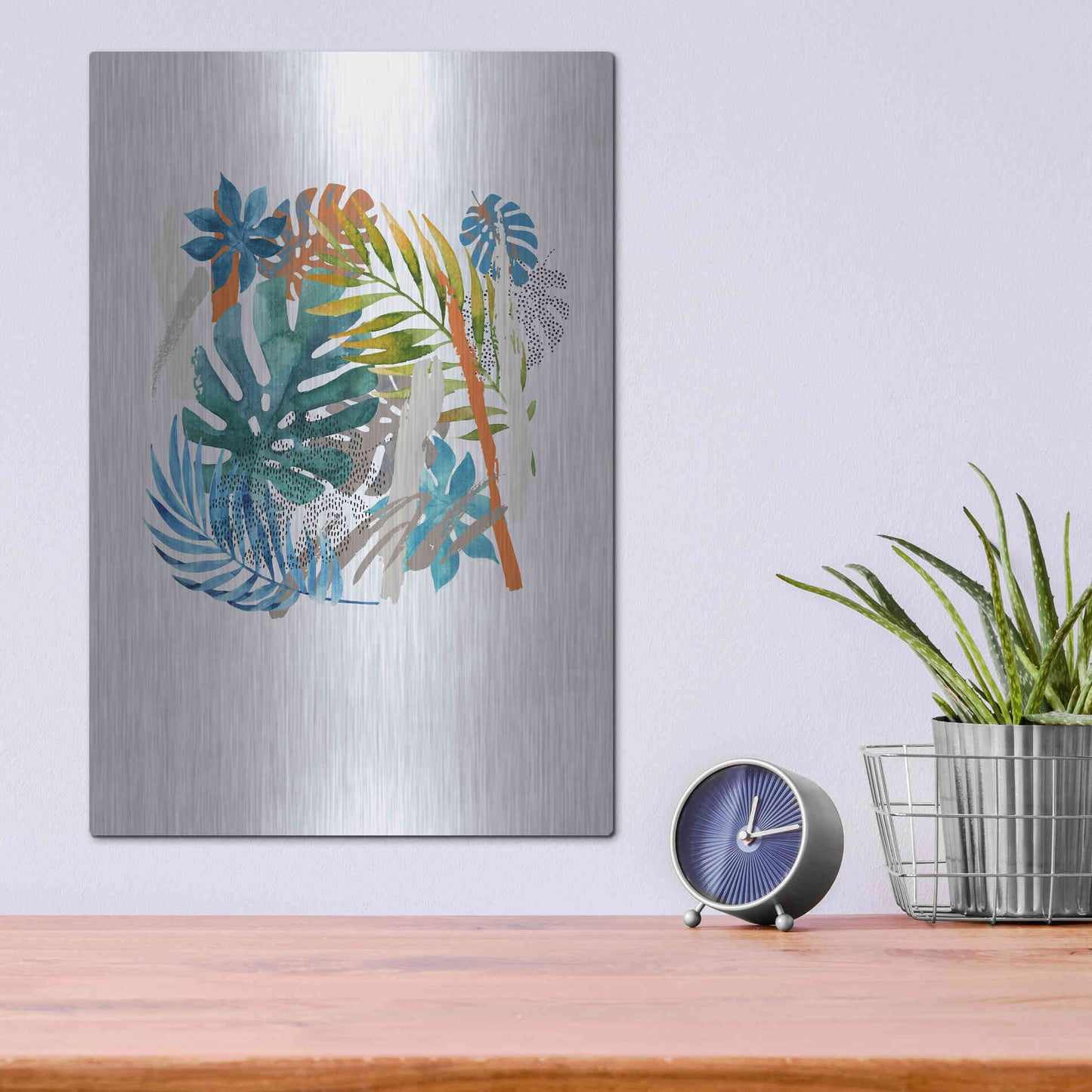 Luxe Metal Art 'Vibes I' by Incado, Metal Wall Art,12x16