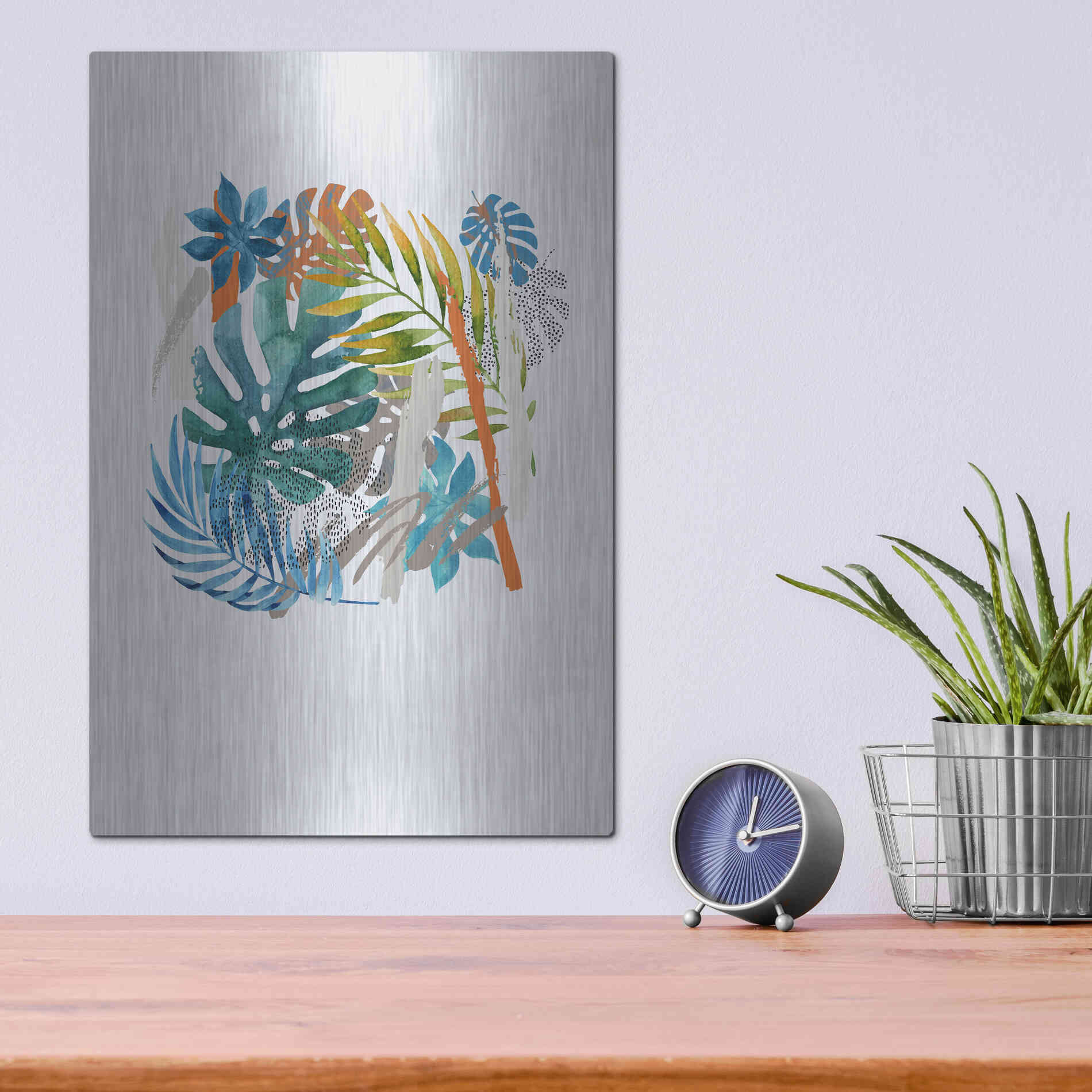 Luxe Metal Art 'Vibes I' by Incado, Metal Wall Art,12x16