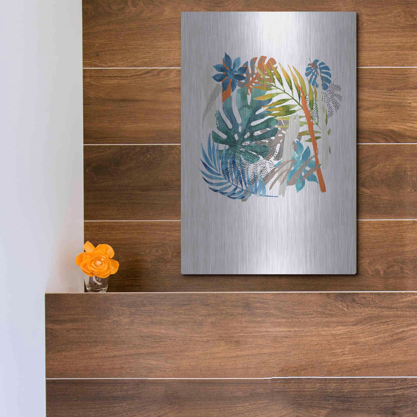 Luxe Metal Art 'Vibes I' by Incado, Metal Wall Art,12x16