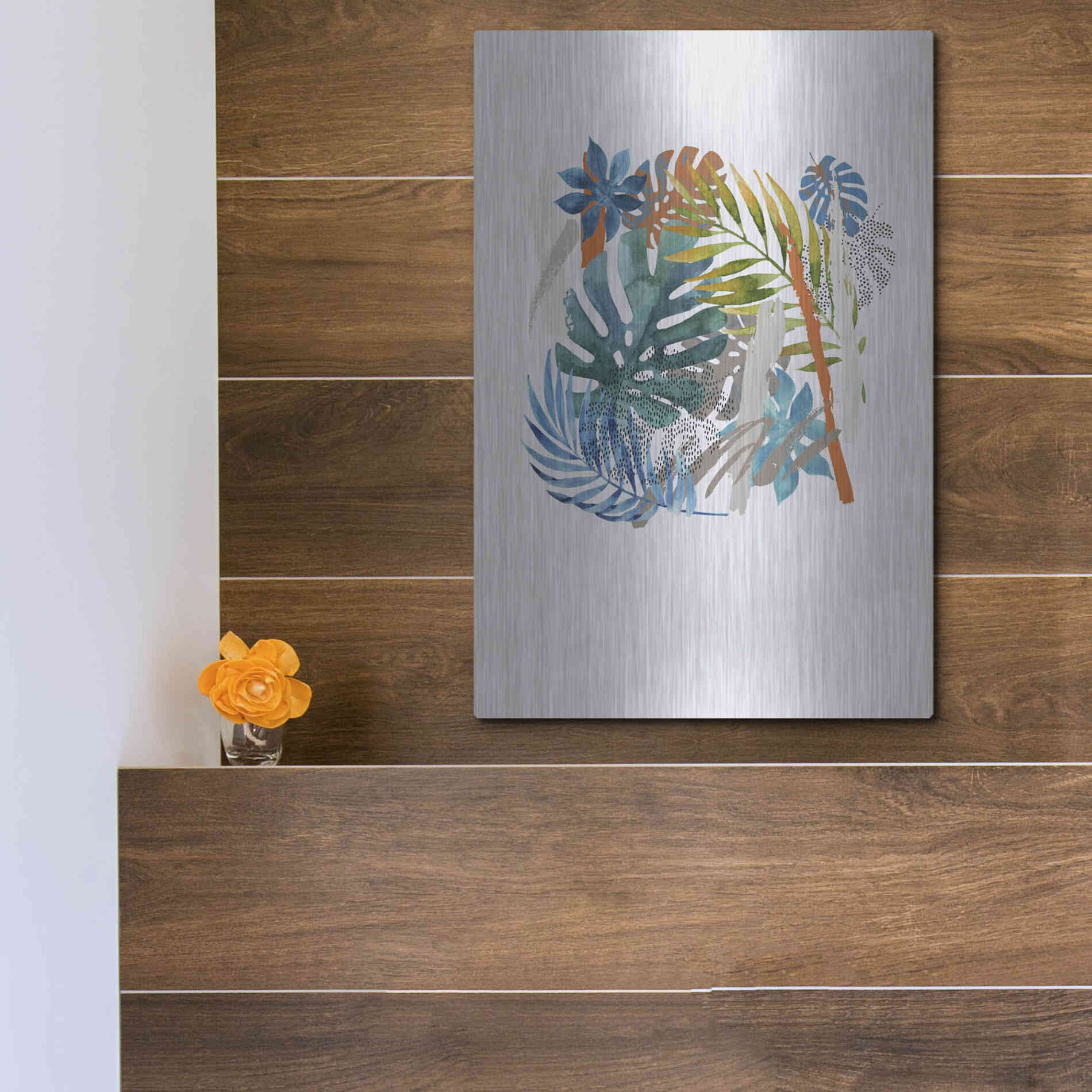 Luxe Metal Art 'Vibes I' by Incado, Metal Wall Art,12x16