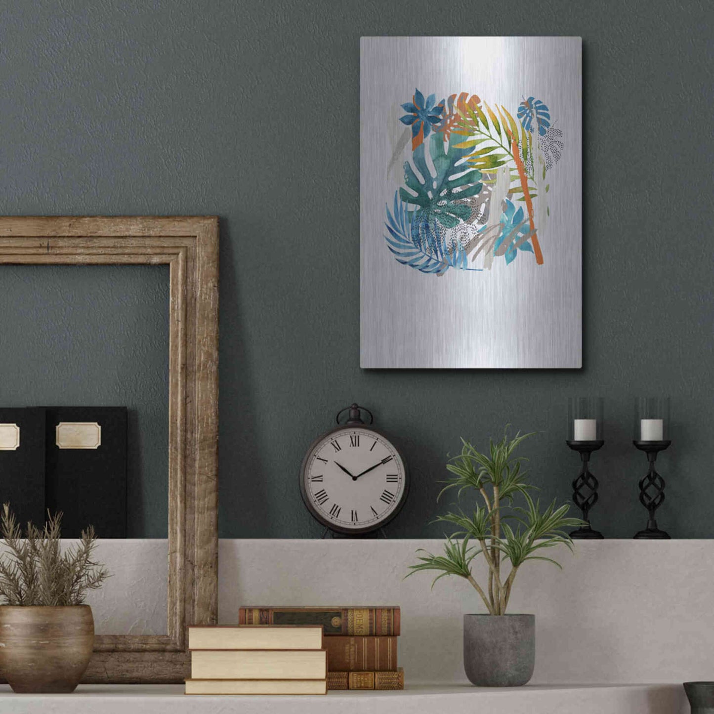 Luxe Metal Art 'Vibes I' by Incado, Metal Wall Art,12x16