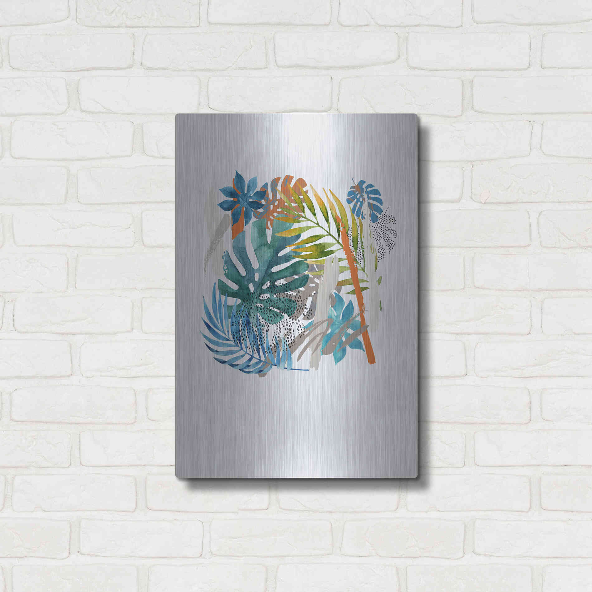 Luxe Metal Art 'Vibes I' by Incado, Metal Wall Art,16x24