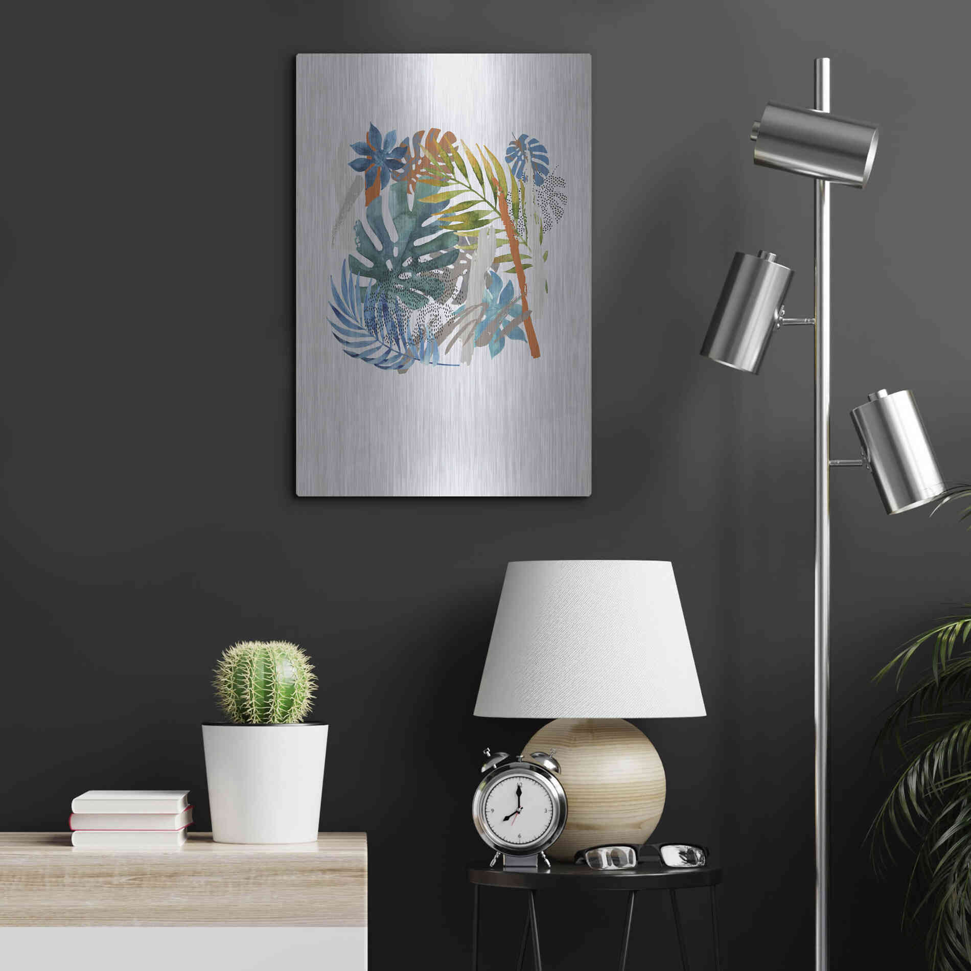 Luxe Metal Art 'Vibes I' by Incado, Metal Wall Art,16x24