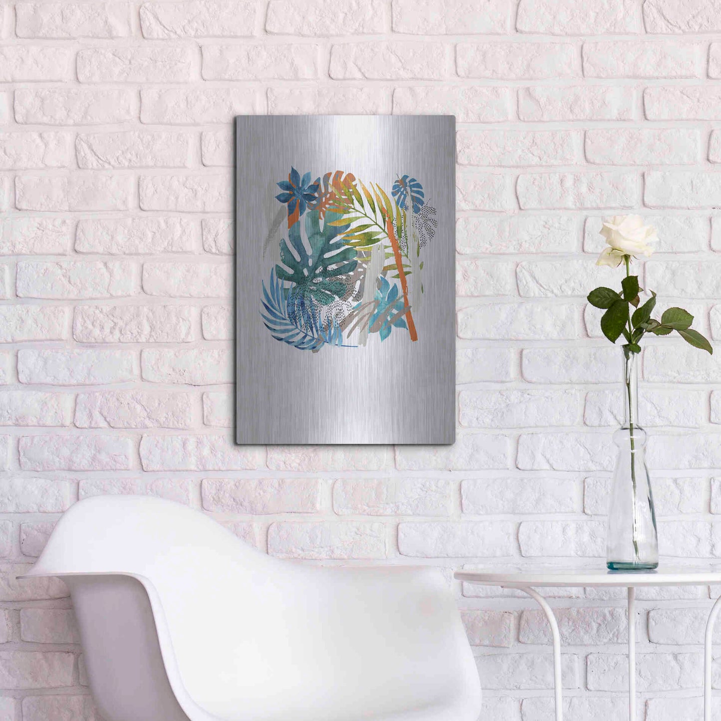 Luxe Metal Art 'Vibes I' by Incado, Metal Wall Art,16x24