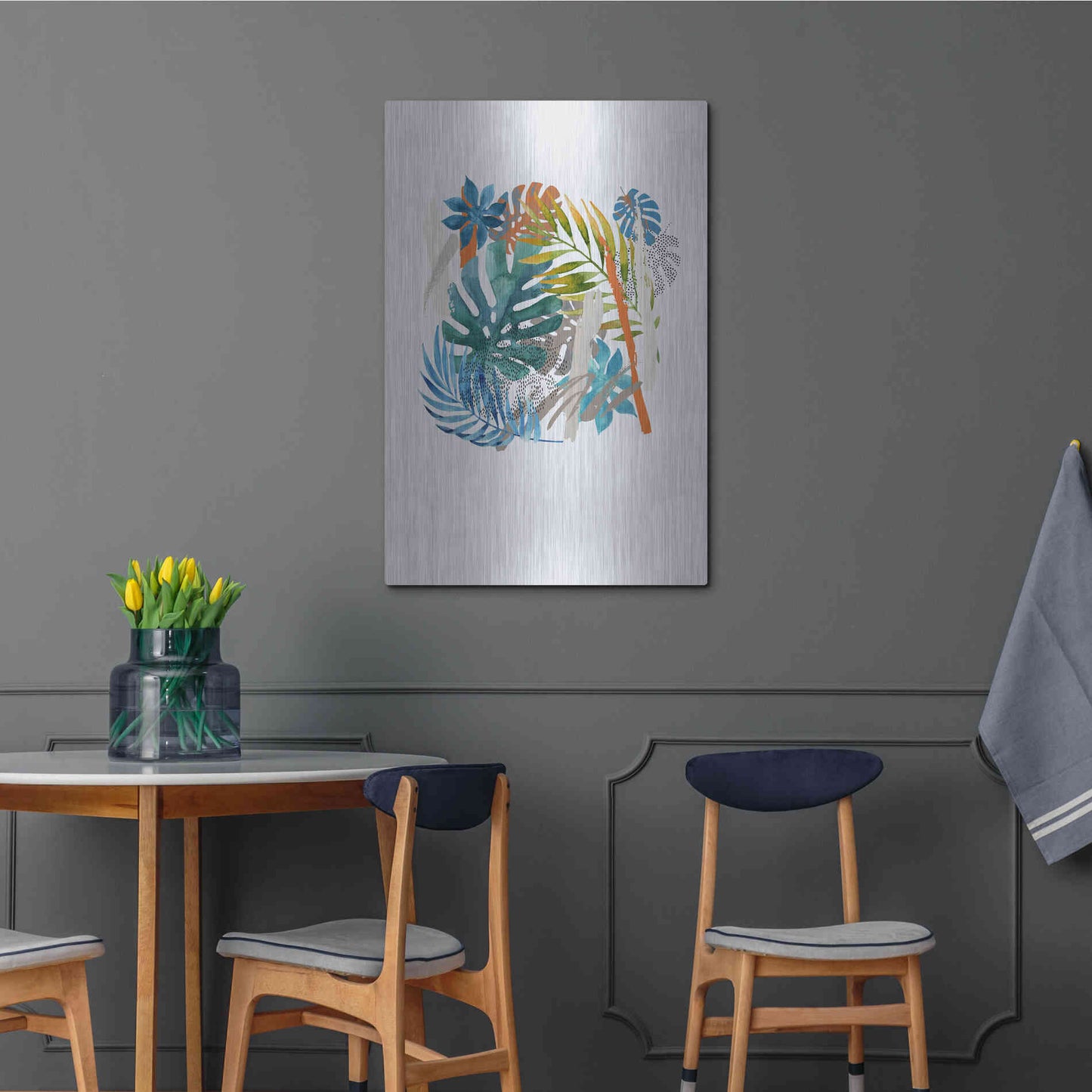 Luxe Metal Art 'Vibes I' by Incado, Metal Wall Art,24x36