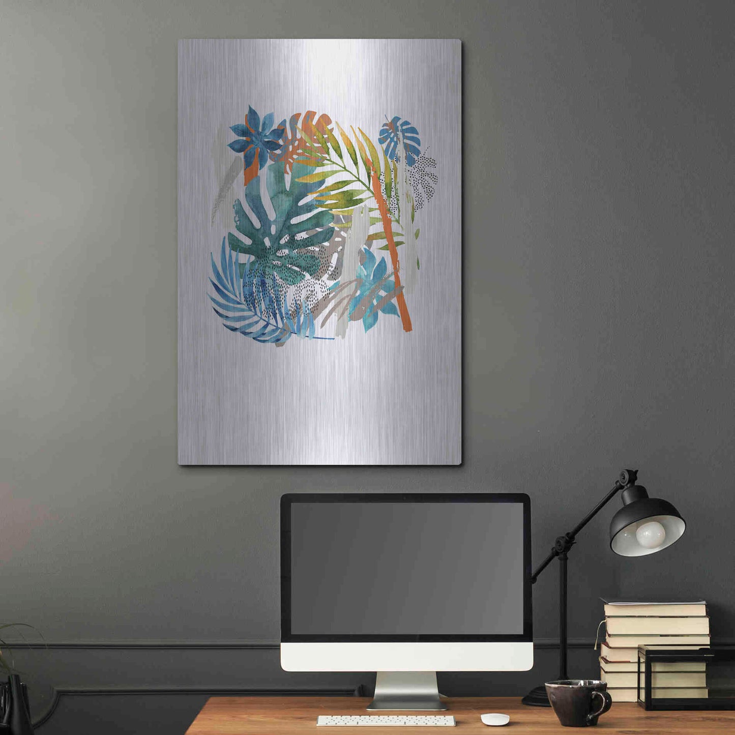Luxe Metal Art 'Vibes I' by Incado, Metal Wall Art,24x36